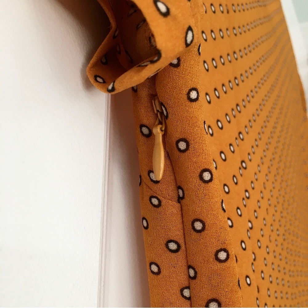 F21 Orange Polka Dot Retro-style Dress, Size S, Forever21 - Picture 4 of 10